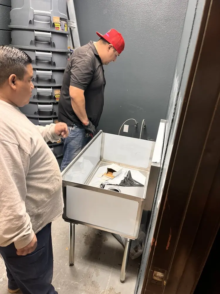 Commercial plumbing and sink installation in Proctor